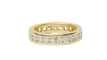 Bague 51 Alliance tour complet en or jaune 18 ct et diamants 58 Facettes 33028