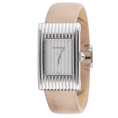 Montre Boucheron - Montre Reflet rectangulaire en acier 58 Facettes 1