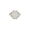 Bague 55 Bague Marguerite Diamants Platine 58 Facettes A11001