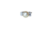 Bague 47.5 Bague Art Déco perle de culture en platine et diamants baguette 58 Facettes