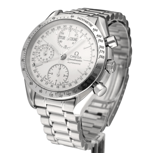 Montre Omega Speedmaster Day-Date - Montre acier réf. 3521.30.00 (1998), boîte et papiers 58 Facettes OMG/SPE/530