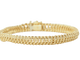 Bracelet Bracelet maille américaine en or jaune 18 kt 58 Facettes 33431