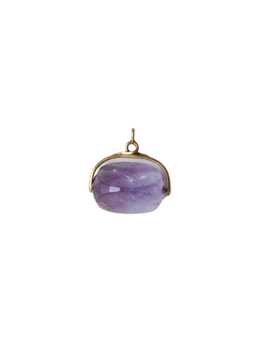 Pendentif Pendentif - Sceau pivotant en améthyste en or jaune 18k 58 Facettes