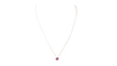 Collier Collier solitaire en or jaune 18 kt avec rubis 0,57 ct 58 Facettes vlfr6043