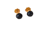 Boucles d'oreilles Puces d'oreilles étoiles en or jaune 18k et jais 58 Facettes 3308
