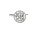 Bague 52 Bague solitaire en or blanc 18 ct et diamants 58 Facettes 29912