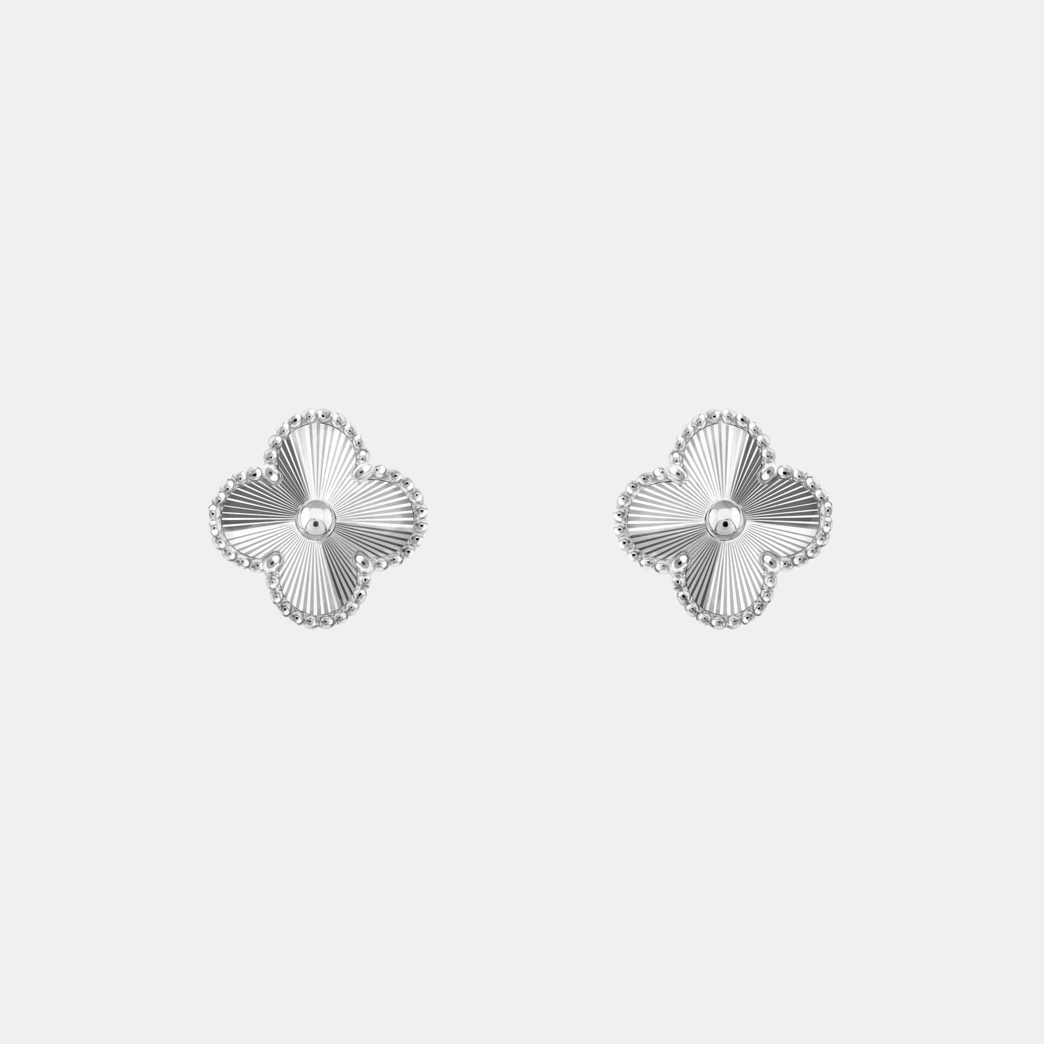 Boucles d'oreilles Vintage Alhambra Or blanc  