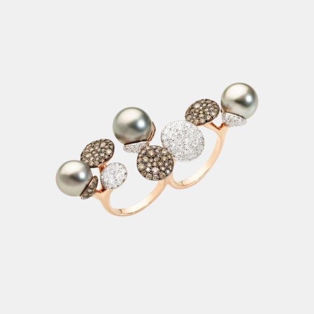 Bague Sabbia Or rose Perle 24ct