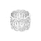 Bague 52 Messika Arabesque - Bague bandeau en or blanc sertie de diamants 58 Facettes 34952