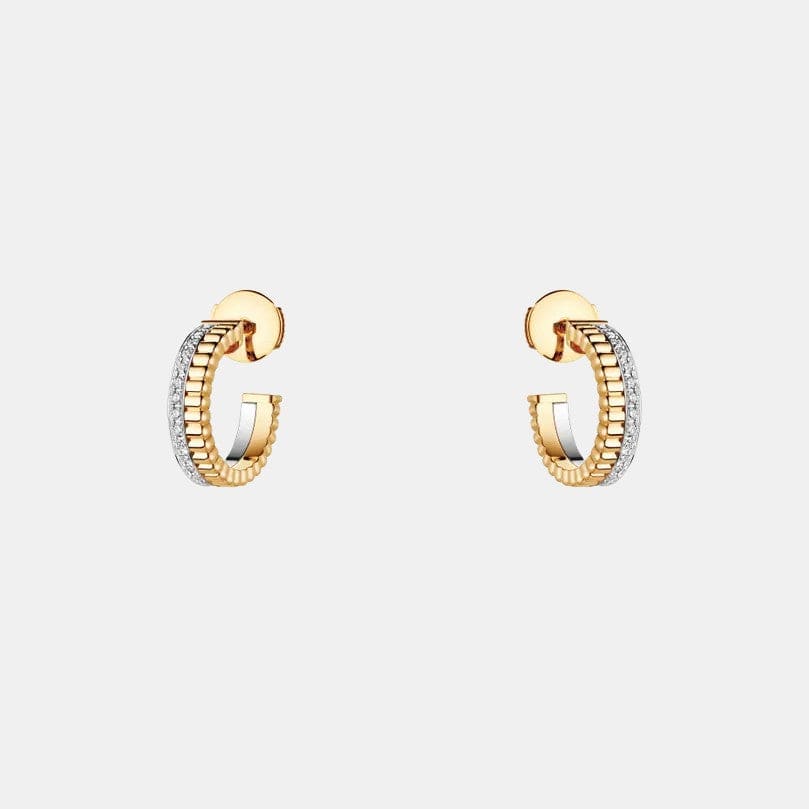 Boucles d'oreilles Quatre Or Diamant 0.34ct