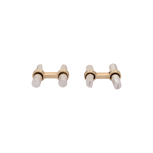 Boutons de manchette Van Cleef & Arpels - Boutons de manchette en or jaune 750 et acier 58 Facettes 34703