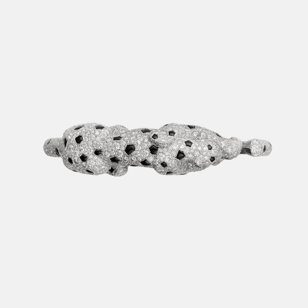 Bracelet Panthère Or blanc Diamant