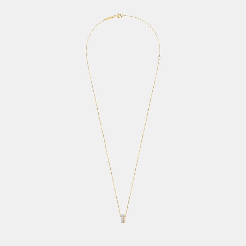 Pendentif Quatre Or Diamant 0.1ct