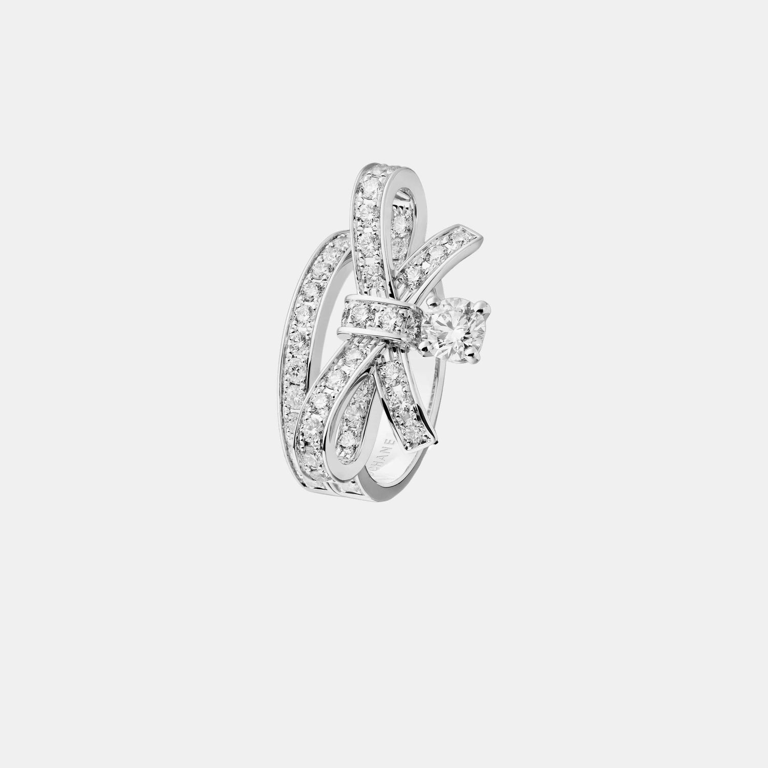 Bague Ruban Or blanc Diamant
