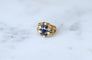 Bague 48 Boucheron - Bague cocktail en or jaune 18k et platine, saphirs et diamants 58 Facettes