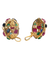 Boucles d'oreilles Précieux Cabochons - Boucles d'oreilles clips en or jaune 18K et pierres 58 Facettes BO220432/PRECIEUXCABOCHONS/PHOTO