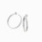 Boucles d'oreilles Cartier - Boucles d’oreilles créoles en or blanc 18 K et diamants 58 Facettes 2.18785