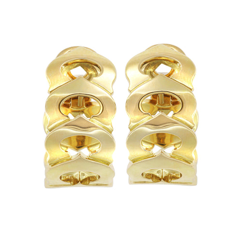 Boucles d'oreilles Cartier - Boucles d’oreilles créoles en or jaune 750 58 Facettes OC-66300082