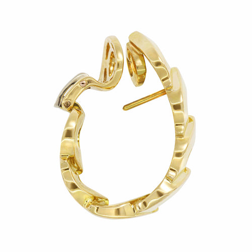 Boucles d'oreilles Cartier - Boucles d’oreilles créoles en or jaune 750 58 Facettes OC-66300082