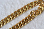 Bracelet Bracelet - Maille gourmette creuse gravée en or jaune 18 carats 58 Facettes 3244