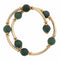 Bracelet Bracelet en or jaune 18 carats et perles de jade 58 Facettes 62000260