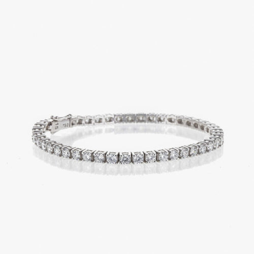 Bracelet Bracelet rivière de diamants en or blanc 18 K 6,40 ct G/VS 58 Facettes 2.19051