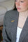Broche Broche sauterelle ancienne en or jaune 18kt et diamants 58 Facettes