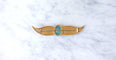 Broche Broche Égyptomanie scarabée amulette en or jaune 18 kt 58 Facettes