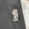 Broche Broche en or gris 18K et platine avec 6,50 ct de diamants 58 Facettes FB10428