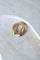 Boucles d'oreilles Mellerio dits Meller - Broche double clip fer à cheval en or jaune 18k 58 Facettes