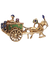 Broche Carosse du Lido - Broche en or jaune 18K saphirs et rubis 58 Facettes BO220745/CarosseduLIDO