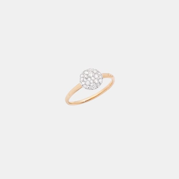 Bague Sabbia Or rose Diamant 0.2ct