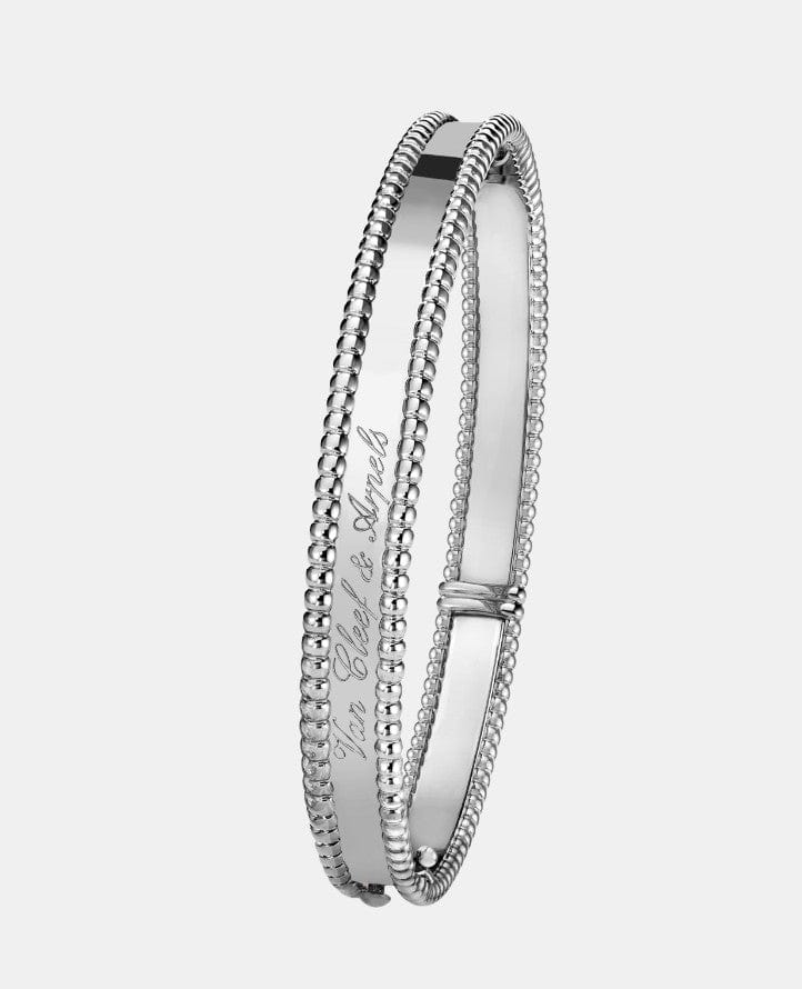 Bracelet Perlée Or blanc  