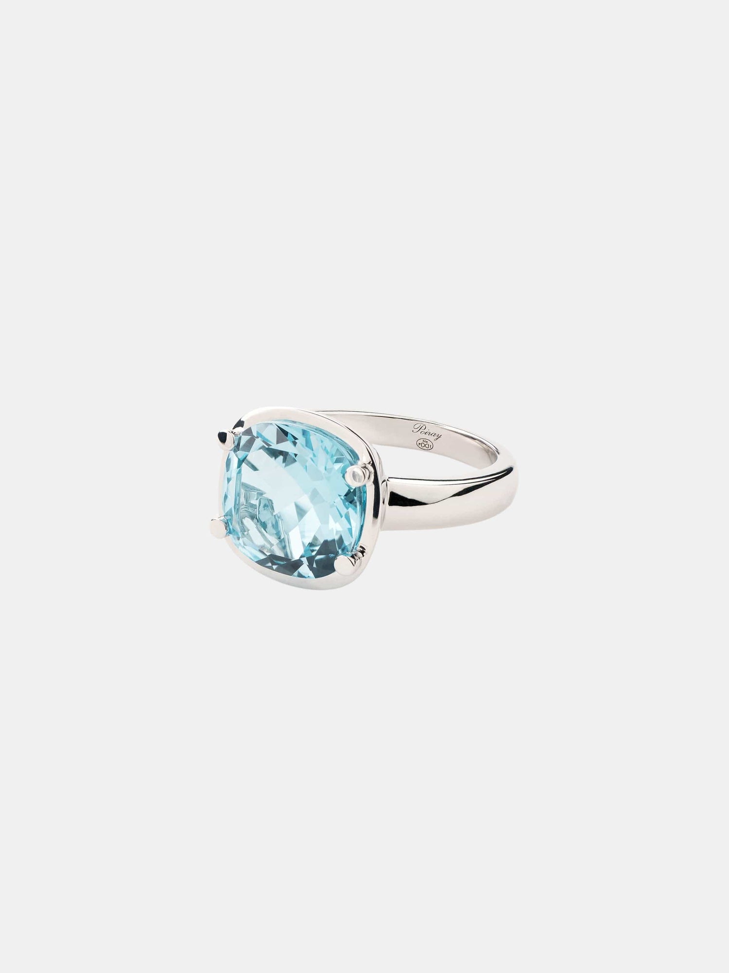 Bague Filles Antik Or blanc Topaze 8.3ct