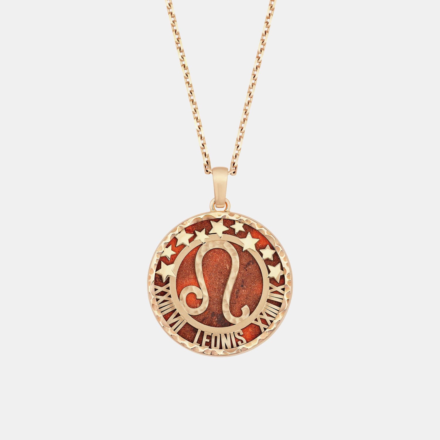 Collier Zodiaque Or rose Jasper 