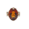 Bague 57 Bague or jaune citrine et diamants 58 Facettes