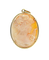 Pendentif Camée rose orangé - Pendentif en or jaune 18K 58 Facettes BO220414/GRANDCAMEEROSEORANGE