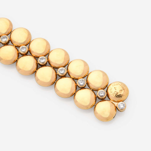 Bracelet Cartier Honeymoon - Bracelet en or jaune 18K et diamants 58 Facettes 22821