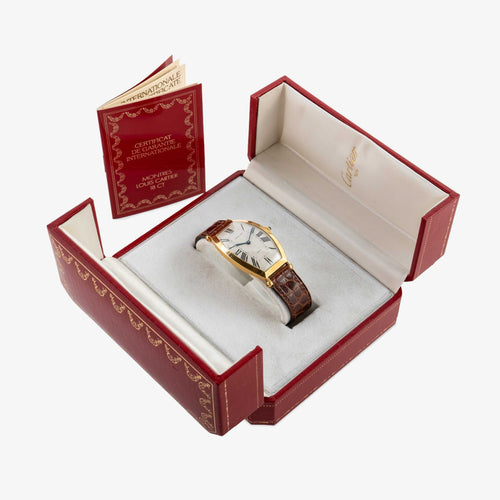 Montre Cartier Tonneau Paris - Montre à remontage manuel en or jaune 18K 58 Facettes 22832