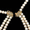 Collier Collier vintage deux rangs de perles avec fermoir en or jaune 18 ct et diamants 58 Facettes