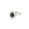 Bague 53 Bague marguerite en or blanc 18k, saphir 1,10 ct et diamants 58 Facettes BO/240038