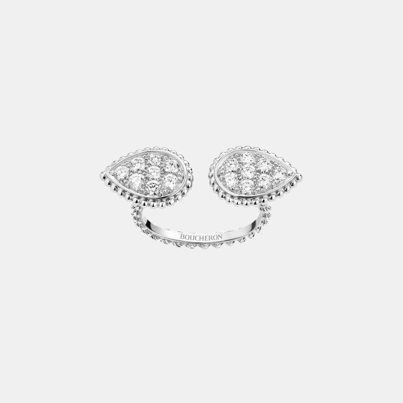 Bague Serpent Bohème S Motif Or blanc Diamant 0.67ct