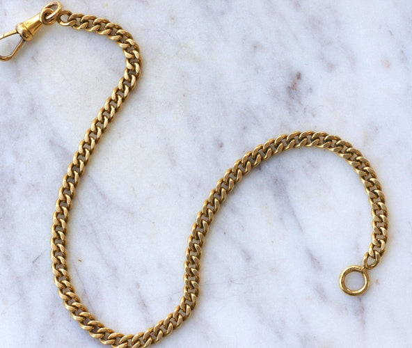 Montre Chaîne de montre - Bracelet gourmette en or jaune 18kt 58 Facettes