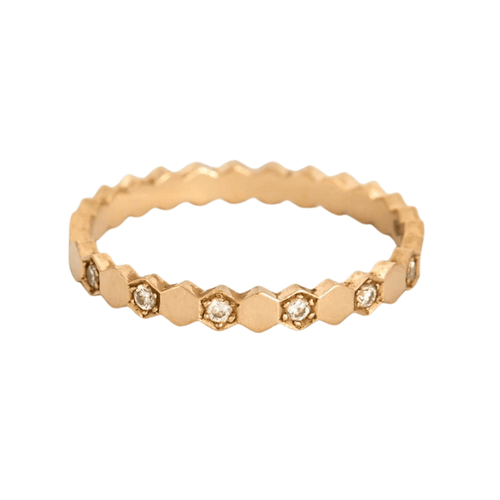 Bague 53 CHAUMET- Alliance Bee my Love Or rose et Diamants 58 Facettes DV6981-1