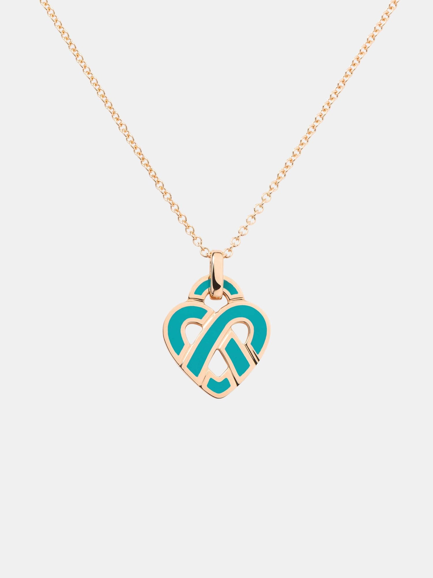 Pendentif Coeur Entrelacé Or rose 
