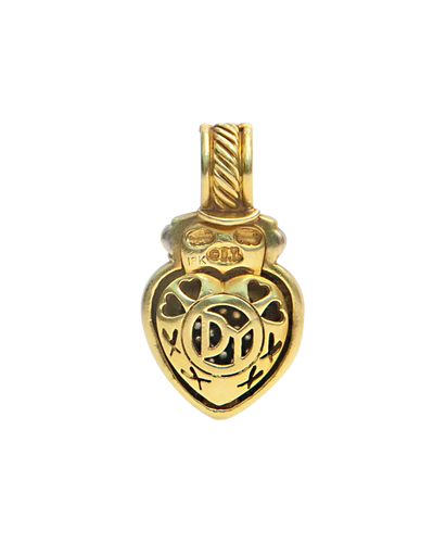 Pendentif Pendentif cœur en or jaune et blanc 18K avec diamants 58 Facettes BO220780/30DIAMANTSENCOEUR