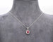 Collier Collier - Rubis du Mozambique 0,76 ct et diamants en or blanc 18 ct 58 Facettes 9659