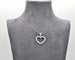 Collier Collier - Pendentif cœur en or blanc 18 ct et diamants 0,58 ct 58 Facettes 8871