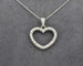 Collier Collier - Pendentif cœur en or blanc 18 ct et diamants 0,58 ct 58 Facettes 8871