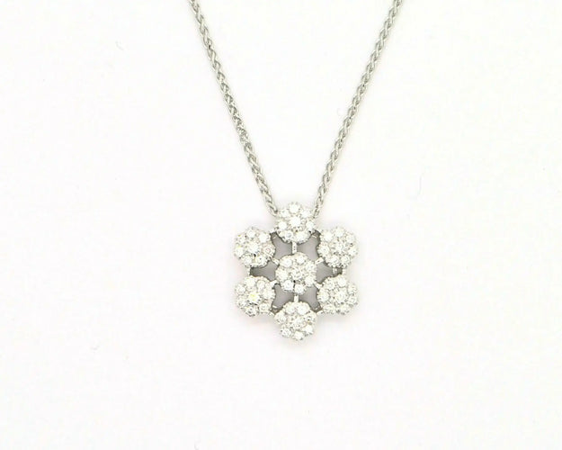 Collier Re Carlo - Collier en or blanc 18 carats et diamants 58 Facettes 7168